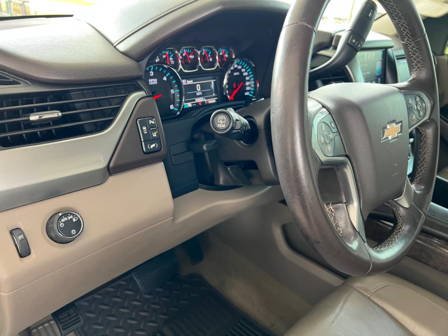 2015 White /Tan Chevrolet Tahoe LT (1GNSCBKC2FR) with an 5.3L V8 engine, Automatic transmission, located at 4520 Airline Hwy, Baton Rouge, LA, 70805, (225) 357-1497, 30.509325, -91.145432 - 2015 Chevy Tahoe LT 5.3 V8 Gas, 146K Miles, All Power, Heated Leather Seats, 7 Passenger Seating, Bose, Backup Camera, Tow Pkg. NO IN HOUSE FINANCING. FOR INFO PLEASE CONTACT JEFF AT 225 357-1497 CHECK OUT OUR A+ RATING WITH THE BETTER BUSINESS BUREAU WE HAVE BEEN A FAMILY OWNED AND OPERATED BUSINES - Photo#14